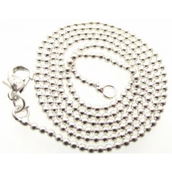 18 Inch Silver Plated Ball Chain for Pendants
